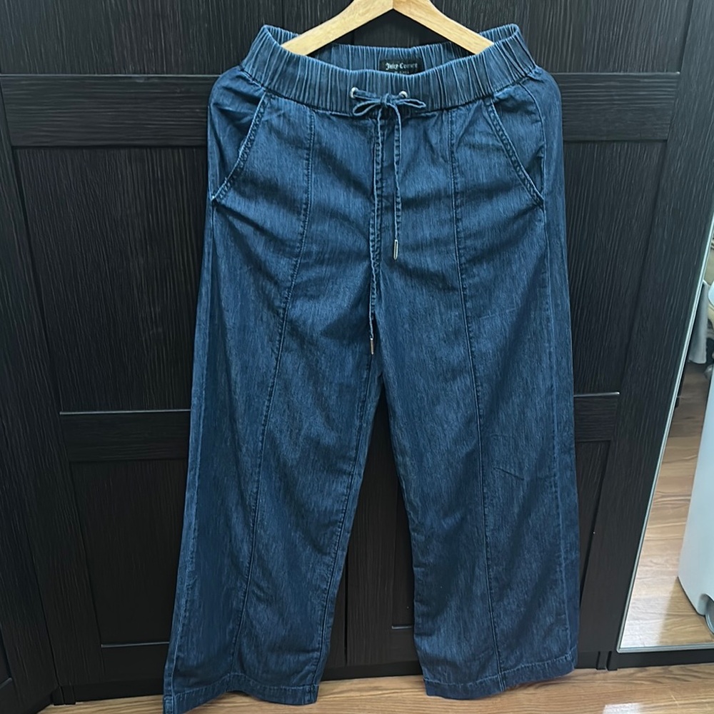 Juicy Couture Blue Wide Leg Jeans